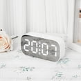thumbnail image 3 of Maytalsory Table Clock Two Alarms Brightness Adjustment Night Mode 2. Time Alarm Clock White yellow light, 3 of 6