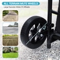 thumbnail image 3 of 2-in-1 Collapsible Grocery & Utility Cart, 32.5 Gal Removable Waterproof Bag, Heavy-Duty Rolling Hand Truck, Cushioned Seat, Adjustable Non-Slip Handle, Collapsible Trolley for Seniors, Laundry, 3 of 7