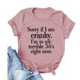 thumbnail image 2 of EQWLJWE Chemises pour Femmes Liquidation Femmes Manches Courtes Décontracté T-Shirt Décontracté pour Femmes Drôle à Lettres Imprimées Col Rond Manches Courtes Hauts Blouse T-Shirt, 2 of 3