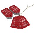 thumbnail image 3 of Inkdotpot Real Silver Foil Good Bye Tension Hello Pension Retirement Tags Favor Hang Paper Tags 100 Pieces, 3 of 6