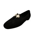 thumbnail image 2 of LSLJS Women's Shoes Low Heels Toe Casual Solid Color Nubuck Leather Flat Sandals, 2 of 5