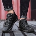 thumbnail image 1 of LSLJS Espadrilles pour Hommes, Chaussures pour Hommes Montantes d'Extérieur Chaussures Décontractées pour Hommes Chaussures en Cuir Ajustées, 1 of 9