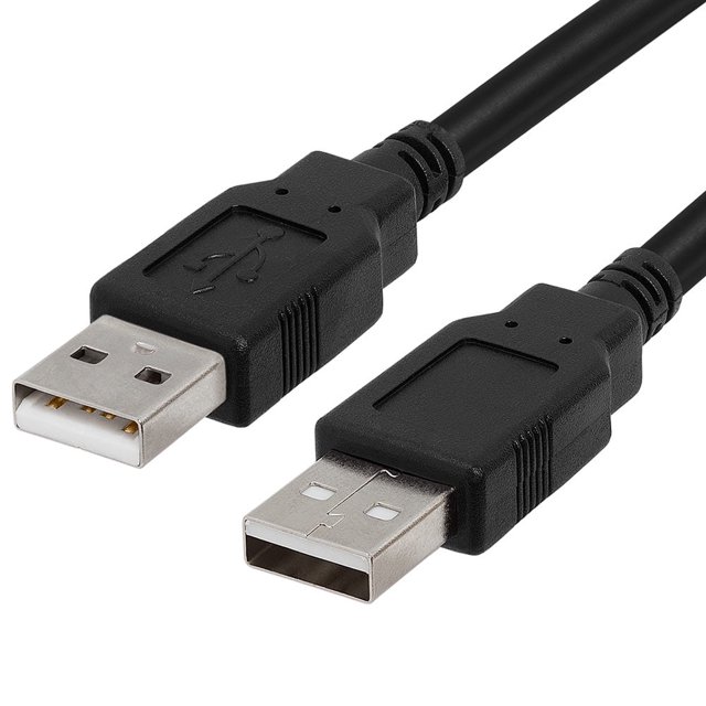 CHUANK - USB Cable 3ft A to A Male High-Speed 480 Mbps Cable Data Transfer Hard Drive Enclosures Modems Printers Cameras