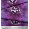 thumbnail image 2 of Soimoi Velvet Fabric Leaves,Floral & Galaxy Texture Printed Fabric 1 Yard 58 Inch Wide, 2 of 3