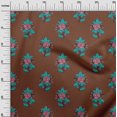thumbnail image 2 of oneOone Cotton Poplin Fabric Leaves & Floral Block Print Sewing Fabric BTY 56 Inch Wide, 2 of 4