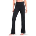 thumbnail image 1 of Safort 28" 30" 32" 34" Inseam Regular Tall High Waisted Bootcut Yoga Pants, 2 Pockets, Black, XXL, 1 of 10