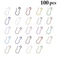 thumbnail image 2 of Bangcool 100PCS Gourd Pin Creative Iron Fashion Calabash Pin Safety Pin for Clothing, 2 of 10