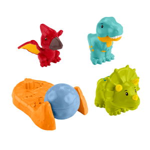 Fisher-Price Little People Friendly Dinosaur Figure Pack Toddler Toy, 4 Pieces - Walmart Exclusive