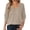 Khaki, variant on LUOGENLI Womens Sweaters Cropped Cardigan Crewneck Sweater Long Sleeve Knitted Pullover Soft Comfortable Casual for Everyday Wear Versatile Blouse Blue Size XXL