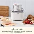 thumbnail image 4 of Cuisinart Compact Single-Serve Ice Cream Maker, 1-Pint Capacity, Easy Cleaning, White (ICE-M10C), 4 of 8