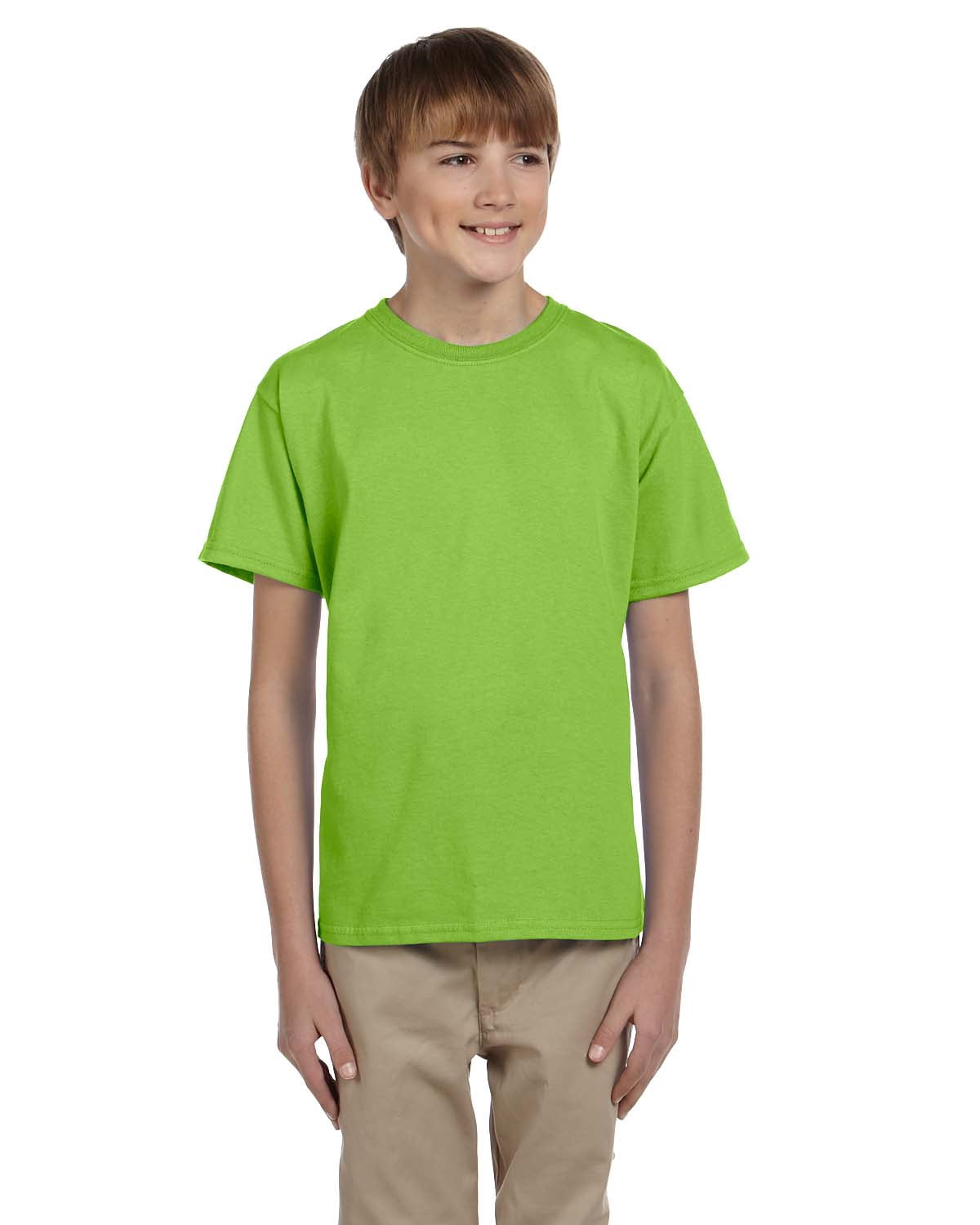 Hanes Youth 50/50 Short Sleeve T-Shirt, Style 5370