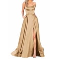 thumbnail image 2 of Ketyyh-chn99 Robes de Bal pour Femmes Robe d'Été Robe de Soirée Formelle Robe de Bal Dames Élégante Ligne A Soirée Mariage Robes Kaki,3TG, 2 of 5