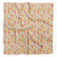 thumbnail image 1 of Bimba Orange Colorful Leaves Pure Silk Printed Head Bandanas Summer Neck Wrap Scarf 40 x 80 Inches, 1 of 6