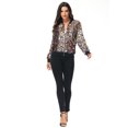 thumbnail image 5 of Womens Long Sleeve Sequin Front Zip Jacket Long Sleeve Ribbed Cuffs Outerwear Tops, 5 of 5