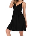 thumbnail image 1 of Timegard Robe de Nuit pour Femmes en Dentelle Col en V Nœud Papillon Ample Froncée Ajustée Pyjama, 1 of 4
