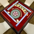thumbnail image 3 of EGNMCR Room Decor Home Decor Mahjong Mat Reduction Mahjongg Table Mat Mahjong Accessories Tablecloth Game Poker Domino Game Game Mat For Card Board And Tile Games 70x70cm a tablecloth, 3 of 5