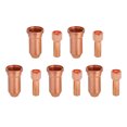 thumbnail image 1 of Electrode Tip Nozzle, Small 10Pcs Replacement Copper Portable Plasma Cutting Torch Consumables Durable  For PT-80 PT-100, 1 of 8
