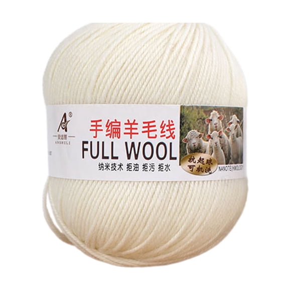 Wool Yarn for Knitting Mercerized Super Soft Wool Yarn Medium Thick Hand Knit Sweater Pants Coat Yarn Diy Scarf Yarn Soft Yarn for Crocheting