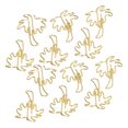thumbnail image 2 of ANGGREK 50 Pcs Pinces à Papier Portables Mini Mignonnes en Forme de Cocotier Doré Pinces à Papier pour Classification de Fichiers, Pinces à Papier Dorées, Mini Pinces à Papier, 2 of 8