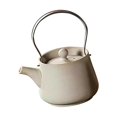 thumbnail image 1 of Tnarru 200ml Ceramic Teapot Porcelain Tea Pot Rustic Chinese Traditional Tea Kettle Teapot Tea Maker for Home Kitchen Camping Hiking white, 1 of 8