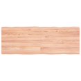 thumbnail image 1 of vidaXL Table Top Light Brown 140x50x(2-4)cm Treated Solid Wood Live Edge, 1 of 7