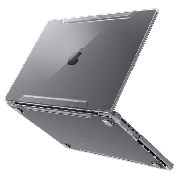 Spigen for MacBook Pro 16 inch case M5 Pro/Max (2026) M4/M3/M2/M1 Pro/Max (2024-2021) A3403 A3186 A2780 A2485, Thin Fit Transparent Protective Hard Shell Case, Crystal Cl