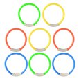 thumbnail image 1 of 8pcs Diving Ring Underwater Swimming Grab Toy Ring Diving Training Accessory for Kid Child Boy Girl (Random Color), 1 of 5