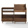 thumbnail image 3 of Crosley Furniture Liam Ensemble de Rangement et Support de Tourne-Disque en Bois, 2 Pcs - Noyer, 3 of 11
