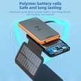 thumbnail image 3 of 20000mAh Solar Power Bank, Efficient Wireless Power Bank with Tri Fold Solar Panel & LED Light & Double USB Output, Waterproof External Battery Pack for Phone Tablet Outdoor, 3 of 7