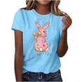 thumbnail image 5 of Pisexur Hauts pour Femmes, Hauts de Printemps pour Femmes 2025, Hauts pour Dames, T-shirt Imprimé Décontracté et Tendance pour Femmes avec Col Rond et Manches Courtes Kaki, P, 5 of 5
