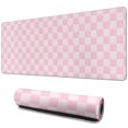 thumbnail image 1 of Chic Pastel Checkered Mouse Pad - Perfect Boho Addition to Your Home Office, Anti-Slip Rubber Base, Ideal for Computers & Laptops, 31.5x11.8in, Enhances Workspace Aesthetic, 1 of 7