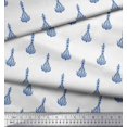 thumbnail image 2 of Soimoi Poly Georgette Fabric Leaves & Floral Block Print Fabric by Yard 42 Inch Wide, 2 of 3