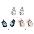 thumbnail image 3 of relayinert 2x Exquisite Craftsmanship Handmade Silver Earrings For Women Showcasing Fine Black, 3 of 6