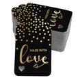 thumbnail image 1 of Inkdotpot Real Gold Foil Made With Love Text Tags Favor Hang Paper Tags 50 Pack, 1 of 1