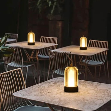 EGNMCR Lampes de Bureau Lampes pour Chambres Lampe de Table Portable Sans Fil Cage à Oiseaux Lampe de Table à Intensité Réglable Décorative Ambiance Lampe de Table Rechargeable Commande Tactile Veilleuse Lampes de Bureau