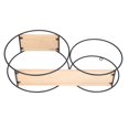 thumbnail image 2 of Circle Shelf Wall Decor, Round Design Round Shelf Dual Use  For Tea House For Living Room For Office, 2 of 8