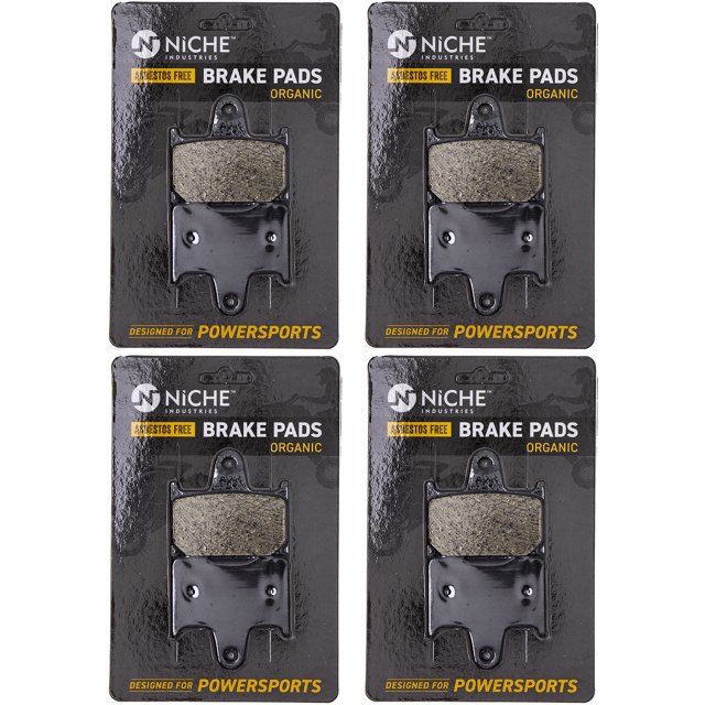 Niche Rear Brake Pad Set for Suzuki GSXR1000 Organic Motorcycle 4 Pack 519-KPA2417D