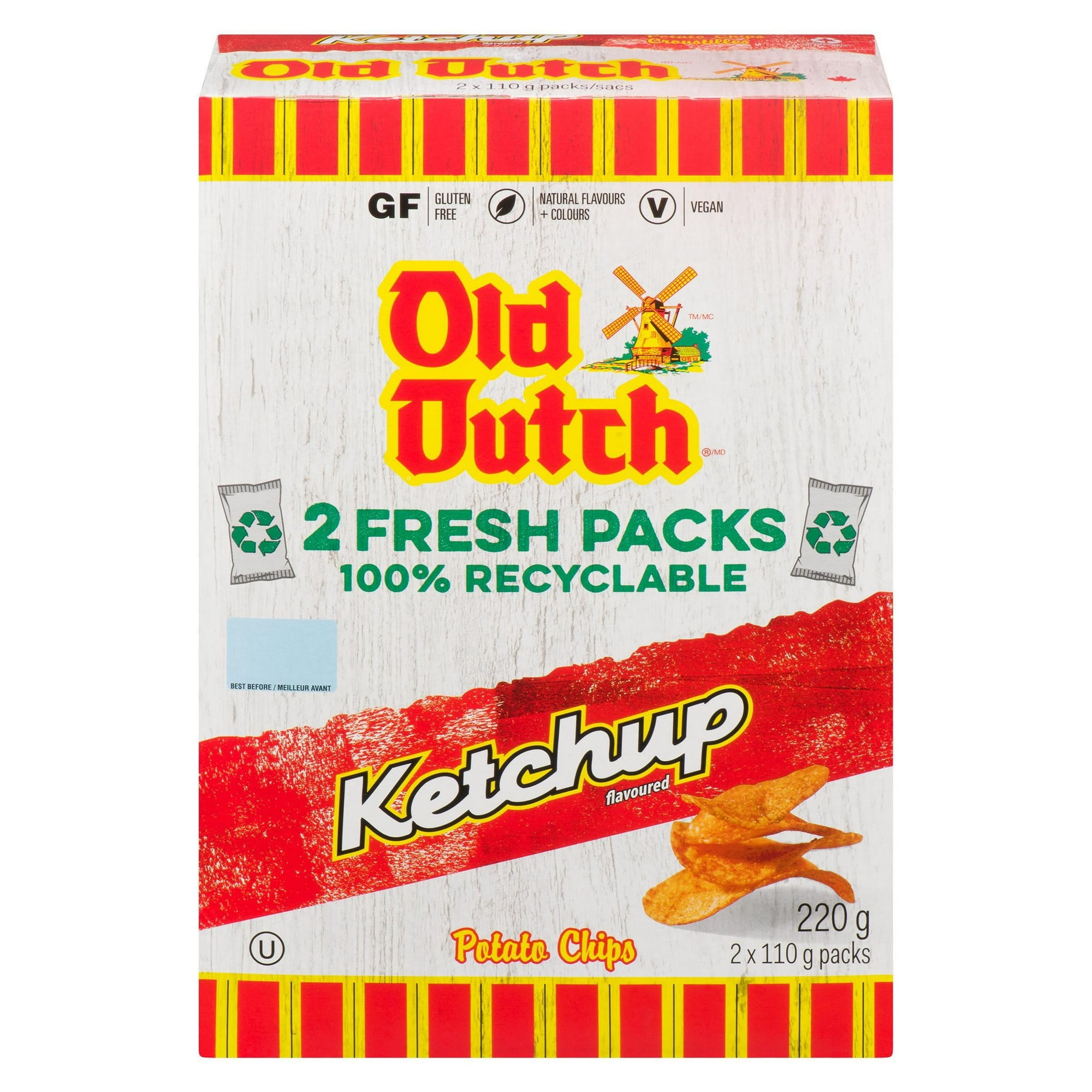 Old Dutch Ketchup Boxed Potato Chips