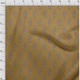 thumbnail image 4 of oneOone Georgette Viscose Brown Fabric Asian Block Floral Craft Projects Decor Fabric Printed By The Yard 42 Inch Wide, 4 of 4