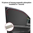 thumbnail image 4 of LSLJS Car Window Shade Sun Shade With Magnetic Lightproof Car Curtain Car Window Sunshade Side Window Mesh Sun Visor （Driving / Auxiliary Seat / Back Row）, 4 of 7