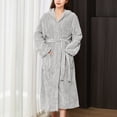 thumbnail image 1 of LSLJS Long Peignoir de Bain pour Femmes en Molleton Peluche Doux Peignoir Nuisette Pyjama pour Dames Tenue de Nuit Robe de Chambre, 1 of 3