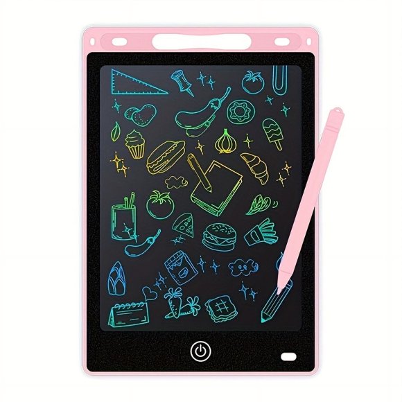 Tablette d'Écriture LCD, Tablette de Dessin à Écran Coloré Style Graffiti, Planche d'Écriture