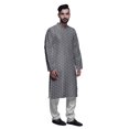 thumbnail image 2 of Atasi Ensemble Kurta-Pyjama Long en Coton pour Hommes, Kurta-Pyjama Décontracté de Designer, Vêtements, 2 of 5