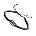 thumbnail image 1 of 1 Set Braided Bracelets Handcrafted Comfortable Exquisite String Chain Bracelet Exotic Teen Girls Fashion Accessory for Daily Dress Black Silver, 1 of 8