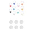 thumbnail image 1 of jinwen 10pcs Silicone Nose Clips Protector Waterproof Swimming Ear Plugs for Adults Kid, 1 of 9