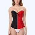 thumbnail image 1 of Women Sexy LaceBack Zip Corset Top Bustier G-string Body Shapewear, 1 of 6