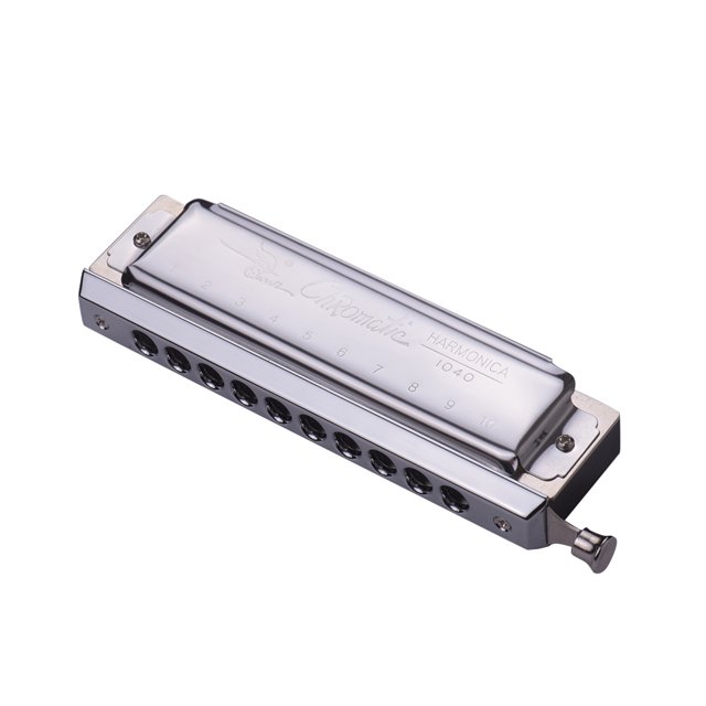 Amdohai Harmonica Chromatique Cygne 10 Trous 40 Tons Touche de