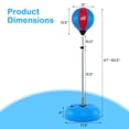 thumbnail image 3 of Costway Boxing Punching Bag with Height Adjustable Stand Boxing Gloves Adults Blue, 3 of 10
