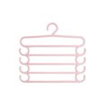 thumbnail image 1 of WRKEKC Clearance 5-Tier Trouser Rack - Pants Hanger with Clips | Space-Saving | Black/White | Closet Organizer, 1 of 6