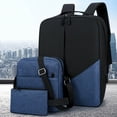 thumbnail image 5 of 3-Piece USB Charging Laptop Backpack Set Organized Compartments Padded Shoulder Strap for 15.6 Inch Laptop Travel Business School Durable Polyester Fabric, 5 of 5